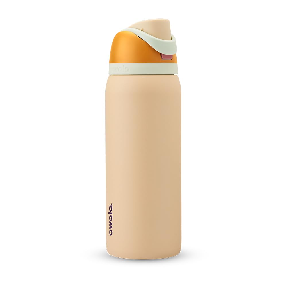 Owala FreeSip 32 oz Insulated Stainless Steel Water Bottle with Built-In Straw – In the Desert