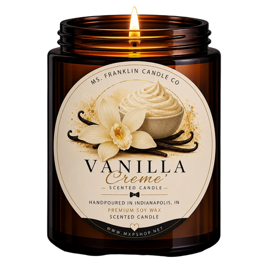 vanilla soy wax scented candle